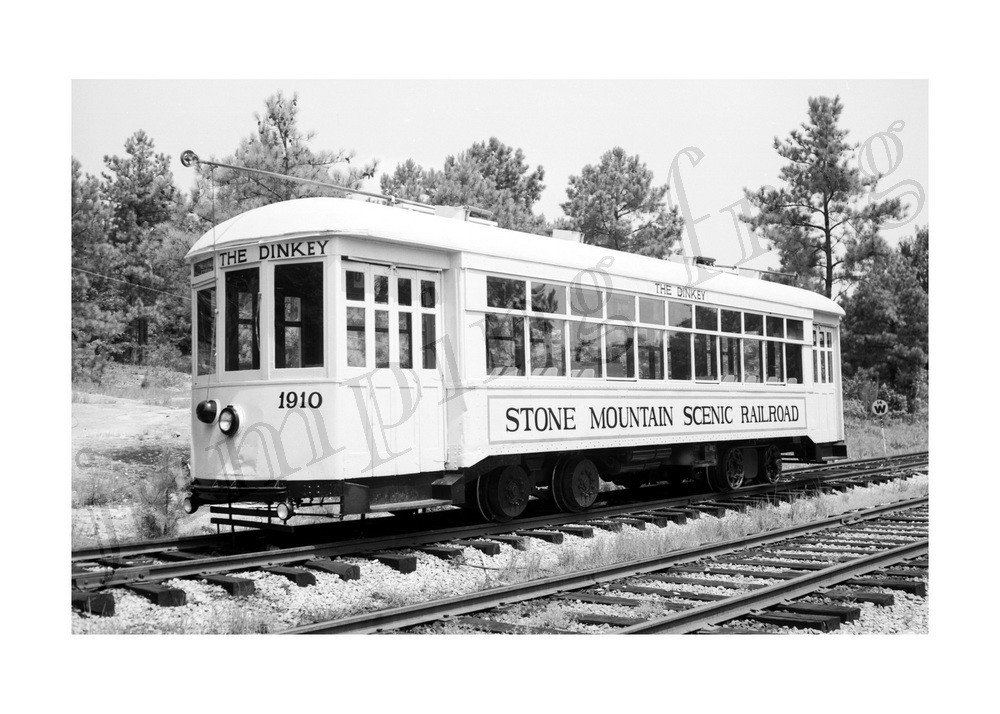 Stone Mountain Scenic Railroad The Dinkey trolley #1910 5x7 photo