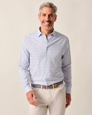 johnnie-O Everyday Performance Button Down Shirt - Han Mens White 7852285