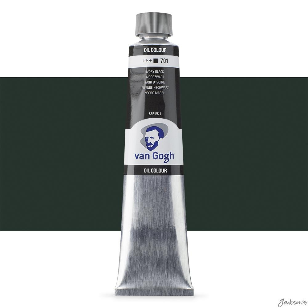 Royal Talens Van Gogh Oil Paint Tube 200ml Ivory Black Artists Colour
