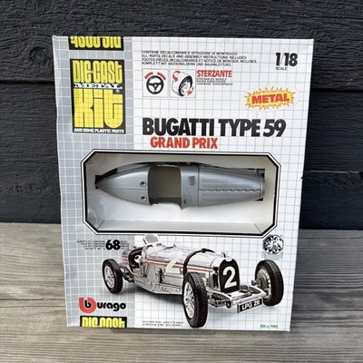 VTG BBurago Bugatti Type 59 /1934 Grand Prix Diecast Model Kit