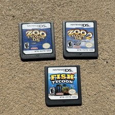 Fish Tycoon (Nintendo DS) Game Only No Case + Zoo Tycoon 1 and 2