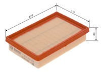 Luftfilter FÜR Toyota Yaris ( P13 ), Suzuki Swace (Amz ) - Bosch F 026 400 438