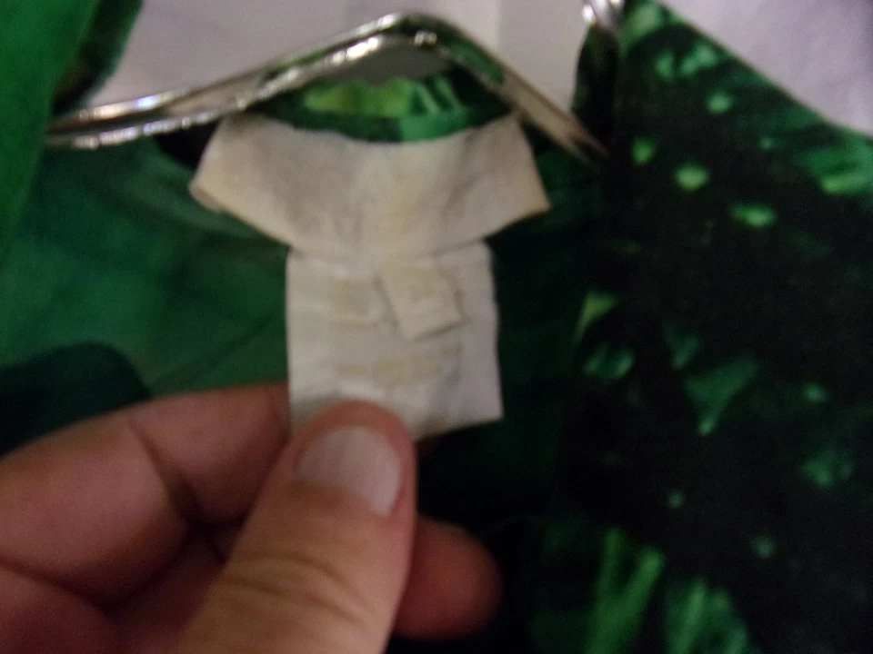 Camisa y pantalones de seda vintage Escada verde tropical hoja de palma 38/42 en muy buena condición Foto 3 de 4