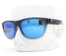 Costa Del Mar Bayside Sunglasses Matte Blue Fade Polarized Glass Lens with Case