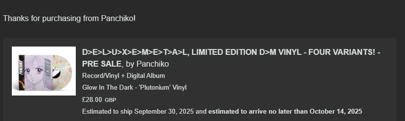Panchiko Deathmetal Vinyl 'Plutonium' Glow in The Dark NEW SEALED - Image 4 of 4