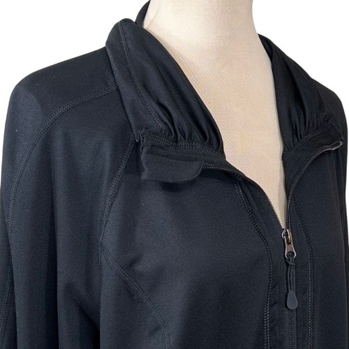 Tangerine Black Zip-Up Athletic Sport Pockets Jacket Size XXL - Picture 9 of 11