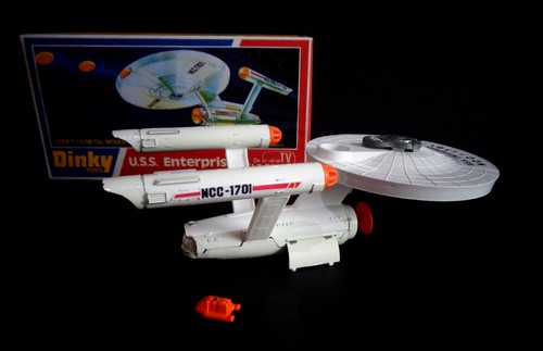 Dinky Nº358 Star Trek USS Enterprise 1976 con nave transbordador, 2 fotones y caja. - Imagen 5 de 11