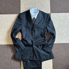 Burberry Black Label Mens Nova Check Trim 3 Button Suit Set Wool Blend 36 W30