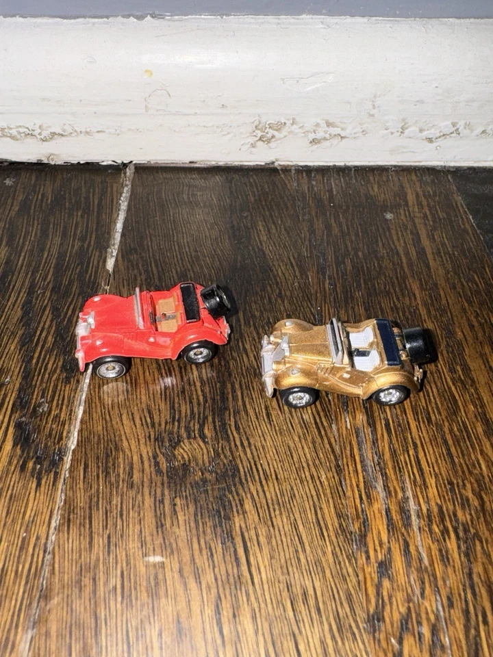 Micro Machines Galoob Vintage MG TF 2 Door Convertible Red & Gold Cars 1986/7 - Image 2 of 4
