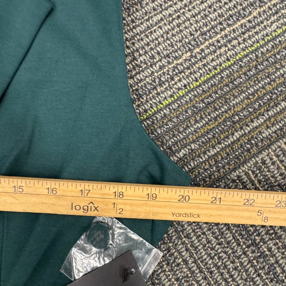 Apt 9 无袖针织西装背心职业办公室专业绿色 6 码 — 第 4/4 张图片