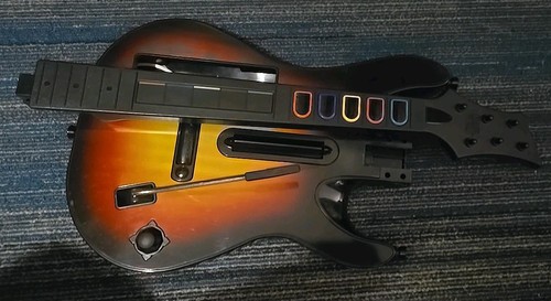 Guitar Hero World Tour Wii WiiU Sunburst GUITAR. TESTED WORKS No Game No Strap - Picture 10 of 11