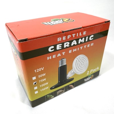 Two 75w Ceramic Heat Emitter Reptile Heat Bulbs Ceramic Heat Lamp For Amphibians
