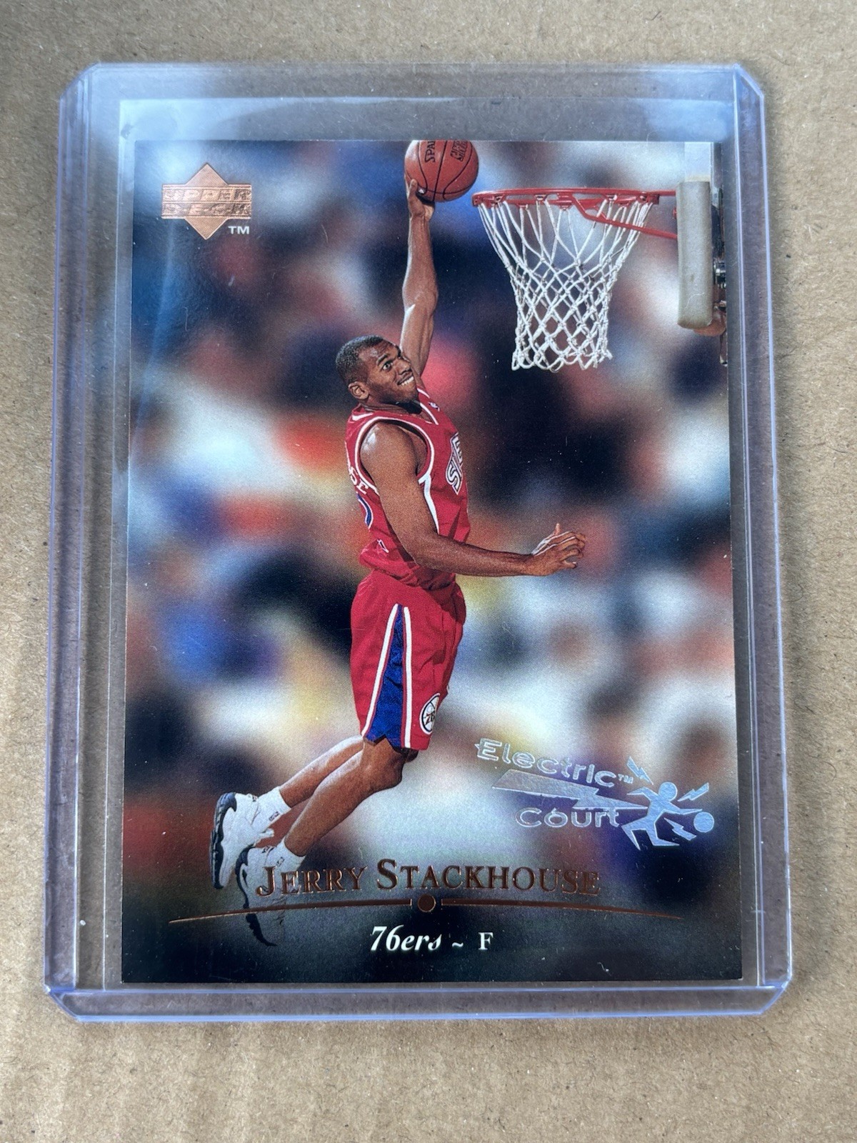 1995-96 Upper Deck Electric Court Jerry Stackhouse #133 76ers Parallel Rookie