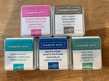 Stampin' Up Stampin' Spots Ink Pads RETIRED COLORS Set of 5 BRAND NEW