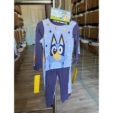 BLUEY "Bluey Stars" 4 Piece Pajama Set Size 2T