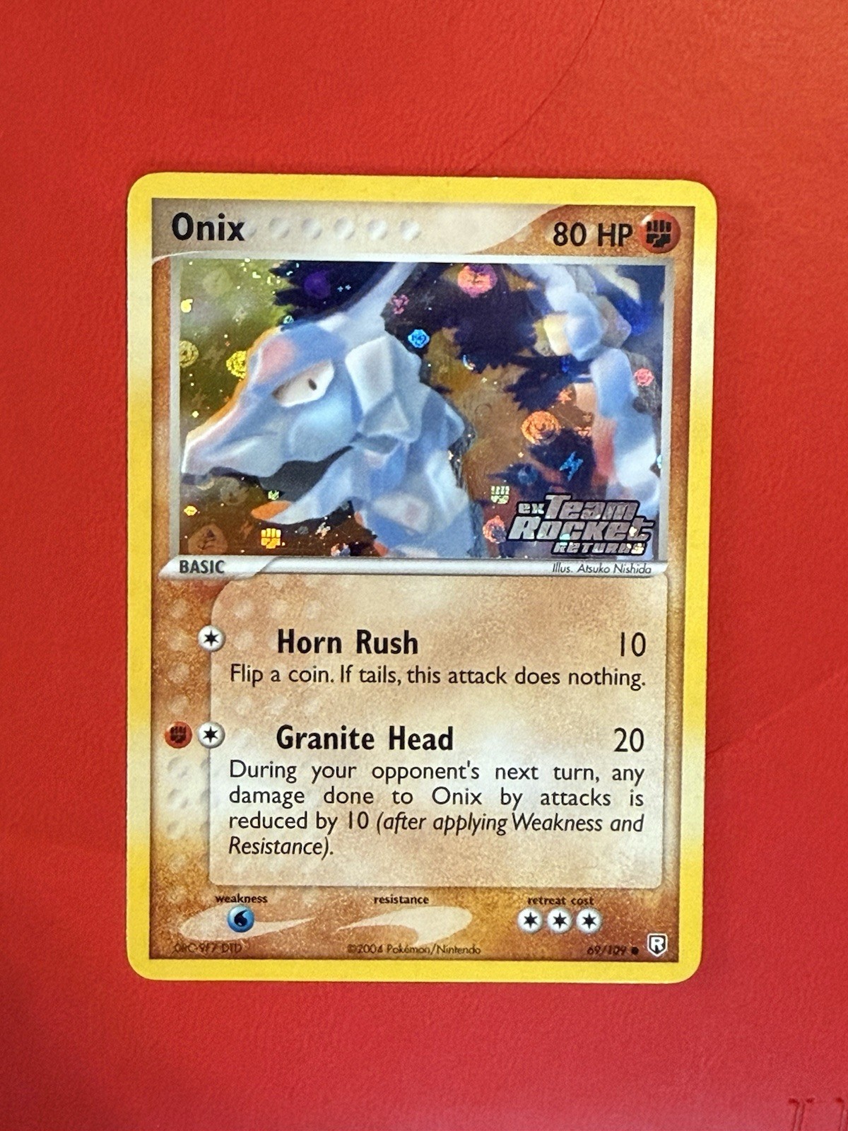 Onix 69/109 EX Team Rocket Returns Reverse Holo Stamped Pokemon TCG Card NM+!!