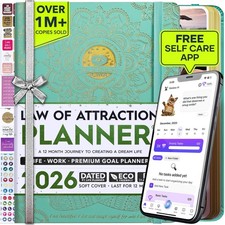 Deluxe 2026 Planner Weekly and Monthly | Law of Attraction Planner with