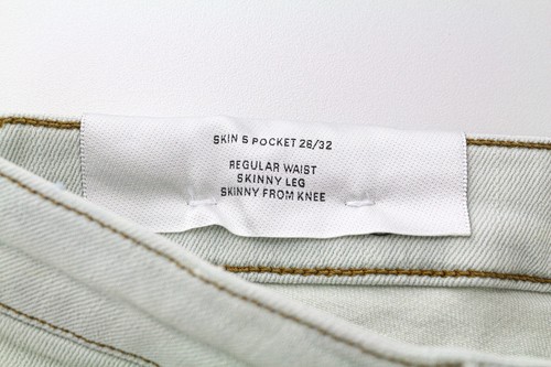 ACNE STUDIOS Skin 5 Pocket Women's Jeans W26/L32 Blue Skinny Fit Stretch Regular - Picture 5 of 10