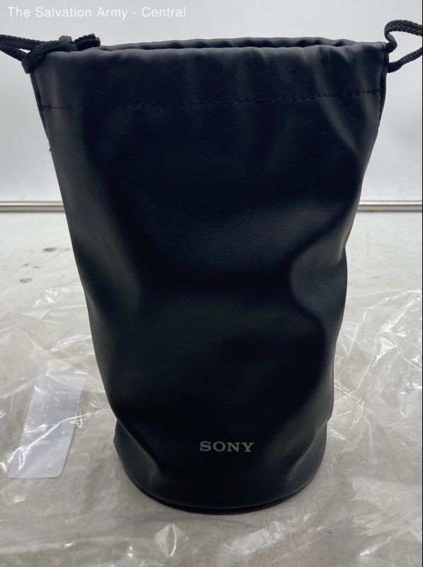 Lot Of Sony Black Camera Lens Caps And Hood Accessories With Case