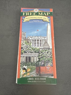 Stadtplan City Map Washington D. C.  Mit Metro Plan