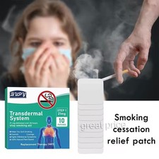 10x Herbal Quit Smoking Patche Natural Craving Relief Sticker Stop-Smoking Aid s