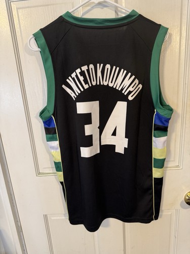 NBA Antetokoounmpo Milwaukee Bucks Sleeveless Jersey Men’s Large!!!