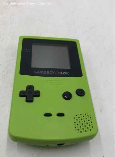 Nintendo Game Boy Color Green Handheld Console With Pokémon Blue Version & Case