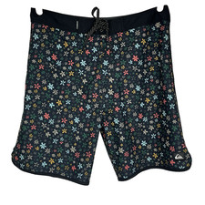 Quiksilver Boardshorts Surfsilk Scallop Ditsy 19" Outseam Boardshorts Unlined