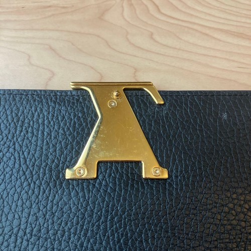 Excellent Condition Louis Vuitton Porte Feuille Capucines Long Wallet Ladies Bla - Picture 11 of 12