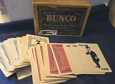 Rare Vintage Bunco Science Card Game 1904 Antique Chicago Instructions Miss Stop