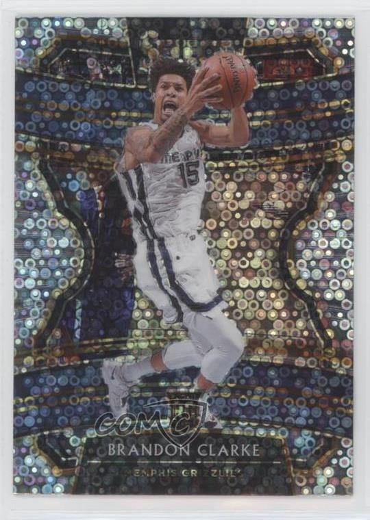 2019-20 Panini Select Concourse Hybrid Disco Prizm Brandon Clarke #76 0z6