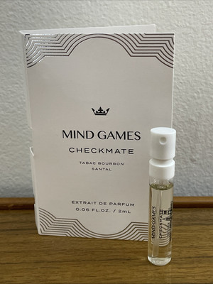 Mind Games CHECKMATE Extrait de Parfum 2ml/ 0.067 fl oz Sample NEW