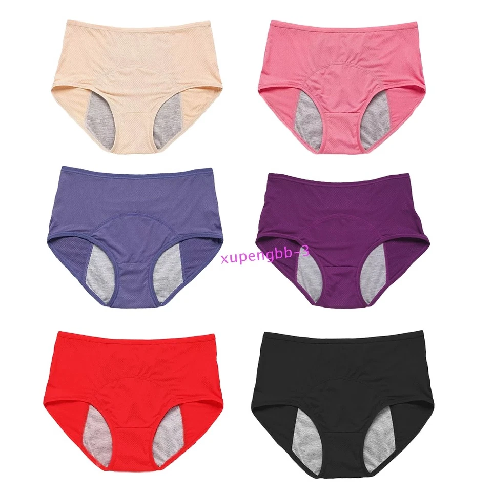 6Pc Women Leakproof Underwear Incontinence Protective Discreet Leak Proof Pantie - Image 2 of 4