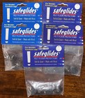 5 Pack/20 | Safeglides Genuine Felt Floor Protectors 1" Brown for Hardwood, Tile — photo 1