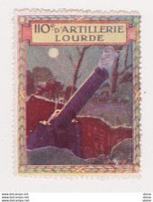 Vignette militaire delandre - 110ème régiment d'artillerie lourde