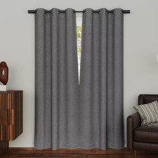 Fellswood Magnetic Closure Graphite Gray Polyester 37 In. W X 84 In. L Grommet 1