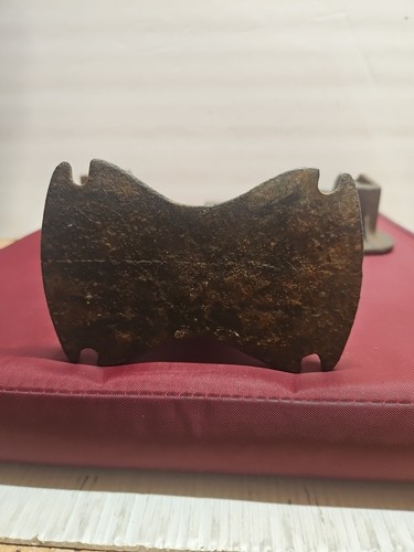 Vintage Cast Iron Shoe Cobbler Stand With 2 Shoe Molds Pre-owned (JK) - Picture 9 of 12