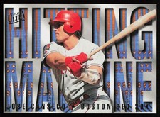 1995 Ultra Jose Canseco #5 BASEBALL CARD Boston Red Sox Hitting Machines