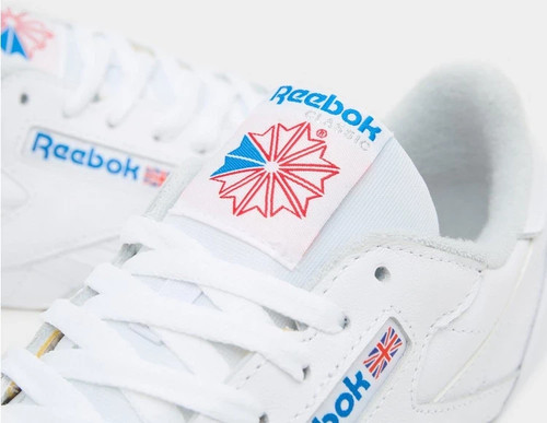 Reebok Classic Leather En Triple Blanco Y Azul Todas Las Tallas Stock Limitado - Imagen 6 de 6