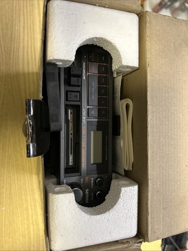 Philips Autoradio Stereo Cassette Con Carrello Anni 80 Nuovo - Imagen 11 de 11