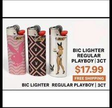 BIC Pocket Lighter, Playboy Collection 3CT - Free Shipping Fast Shipping