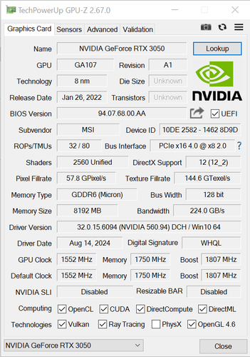 RTX 3050 Windows 11 Gaming PC | i7 | 16GB RAM | 1TB SSD | 1080p Esports Build - Picture 23 of 24