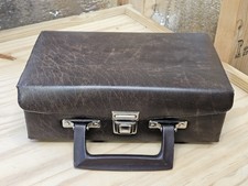 Vintage 80s 12 Cassette Tape Carrying Case Vinyl BMI Beaux Merzon Handle Latch