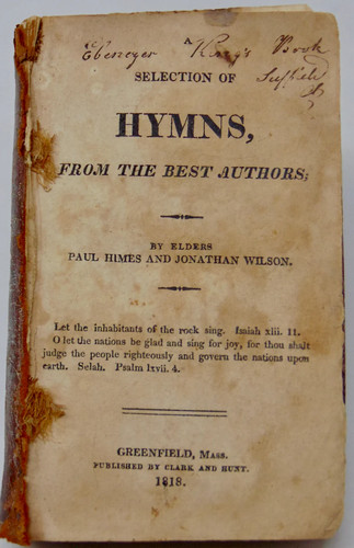 Himes & Wilson. A Selection of Hymns from the Best Authors, Baptist "New Lights" - Picture 3 of 4