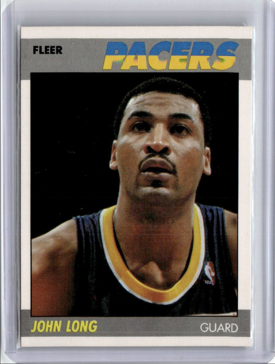 1987-88 Fleer Set Break Sharp John Long Indiana Pacers #65
