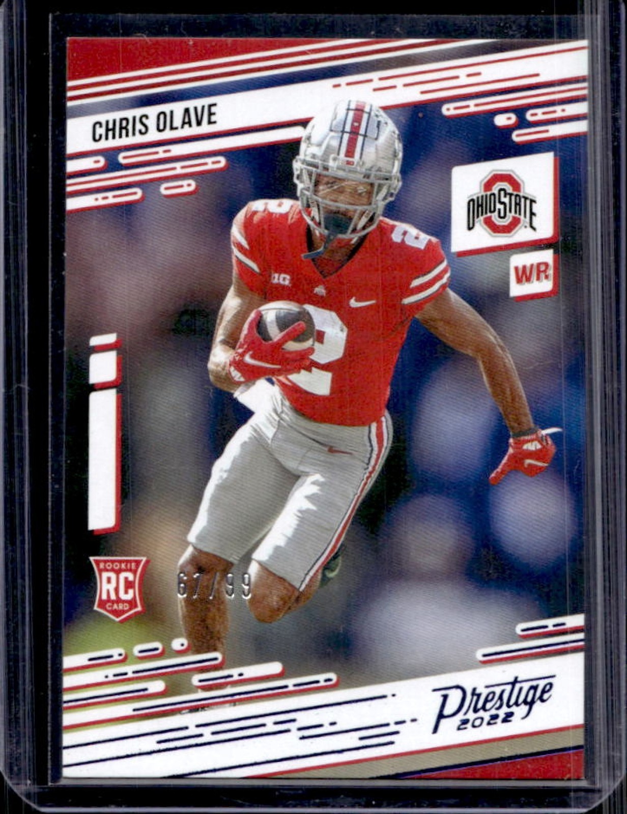 Chris Olave Panini Chronicles Draft Picks Prestige #10 Blue