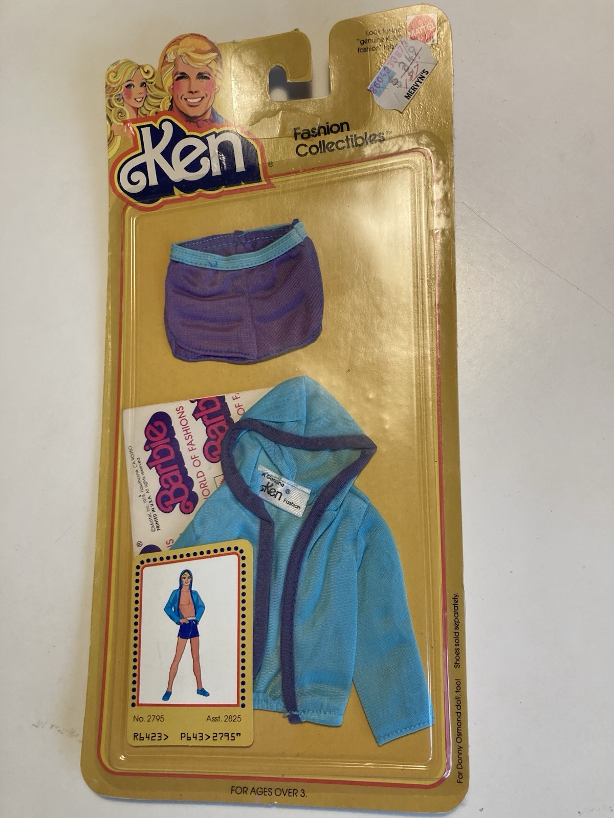 Mattel Ken fashion collectible clothes set color blue #2795