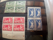 France 1924 timbres neufs * * / * n°183 / 184 / 186 JO PARIS cote 432 bloc de 4