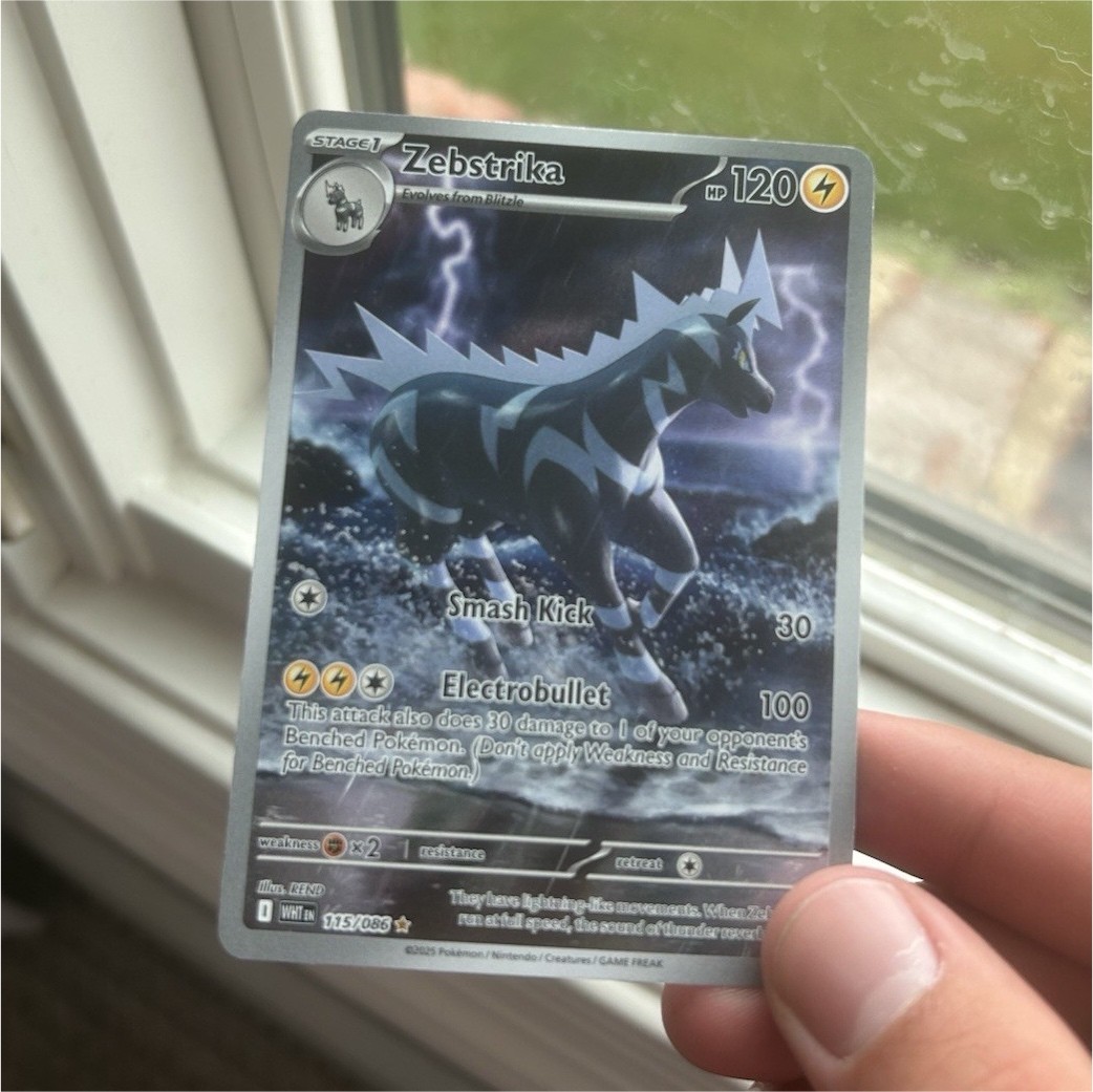 Pokemon TCG Zebstrika 115/086 Sv: White Flare Holo Full Art Eng