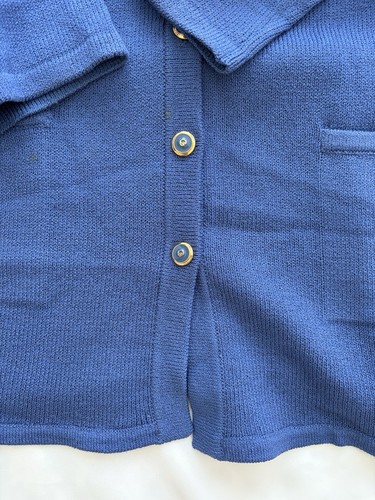 St. John Sport Blue Santana Strick Cardigan Jacke Pullover Oversized Gr. M - Bild 4 von 14
